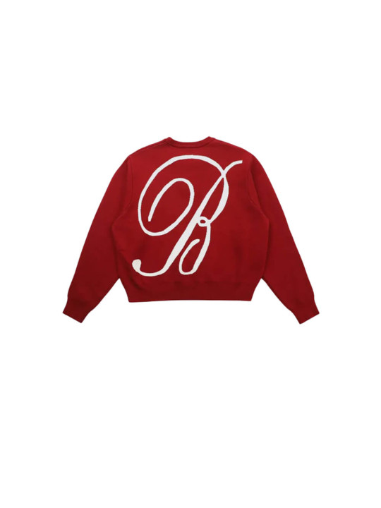 Badblood Classic Big Logo Crewneck Sweatshirt | Red | STW