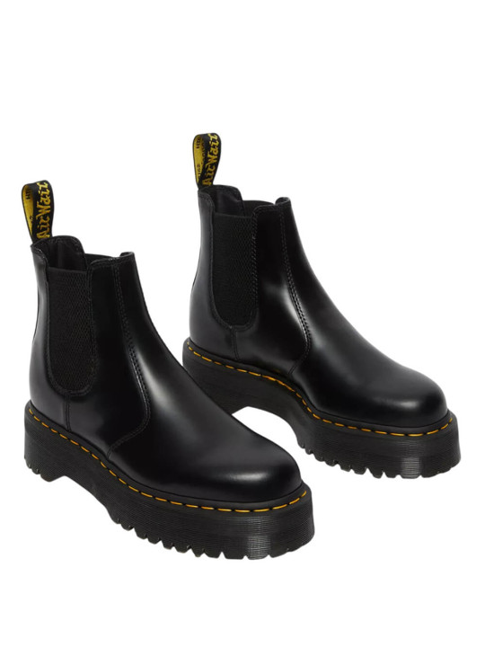 Dr. Martens 2976 Smooth Leather Platform Chelsea Boots | Black | STW