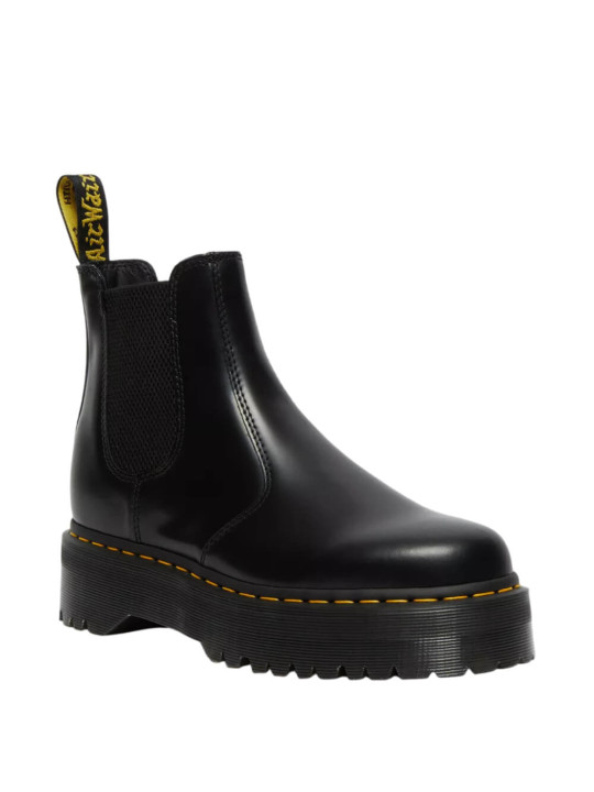 Dr. Martens 2976 Smooth Leather Platform Chelsea Boots | Black | STW