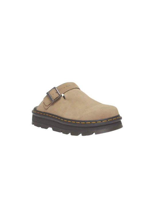 Dr Martens Zebzag Suede Casual Slingback Platform Mules | Brown | STW