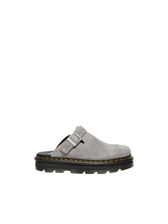 Dr Martens Zebzag Suede Casual Slingback Platform Mules | Grey | STW