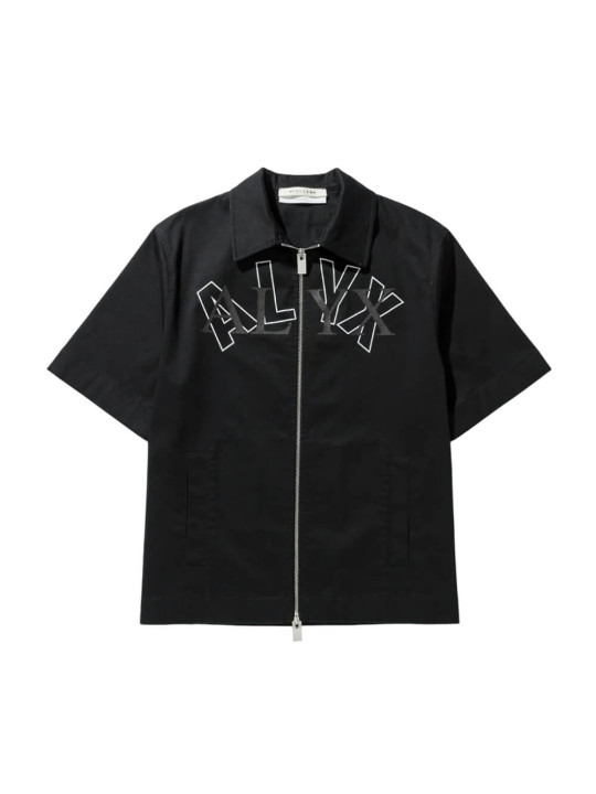 1017 Alyx 9sm Logo Zip Shirt | Black | STW