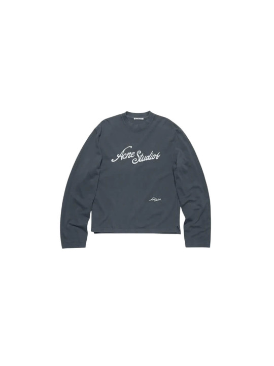Acne Studios Logo Longsleeve T-Shirt | Grey | STW