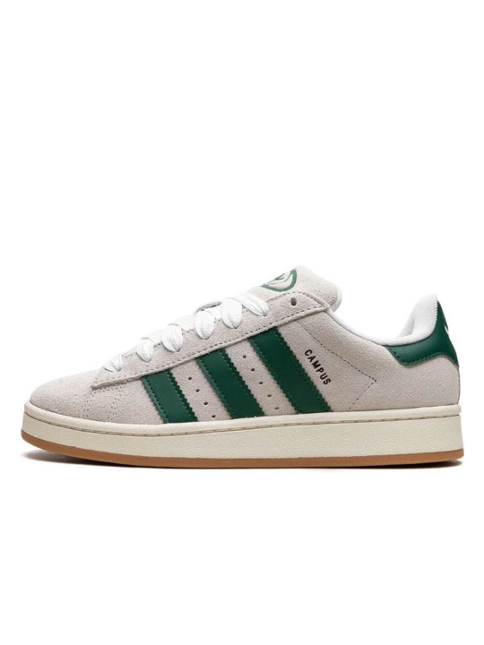 Adidas Campus 00s Sneakers | Crystal White & Dark Green