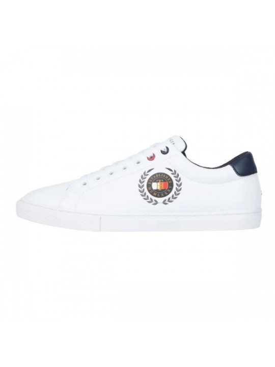 Tommy Hilfiger Varsity Logo Sneaker | White
