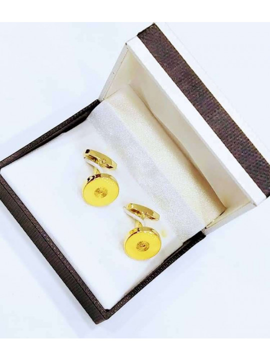 High Quality Polished Gold Plated Cufflinks
