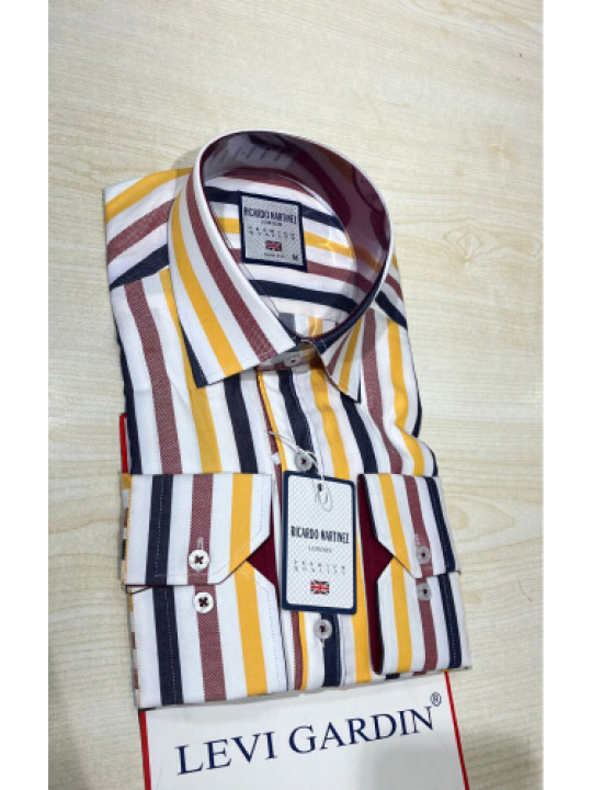 Ricardo Martinez Stripes LS Shirt | Multicolored