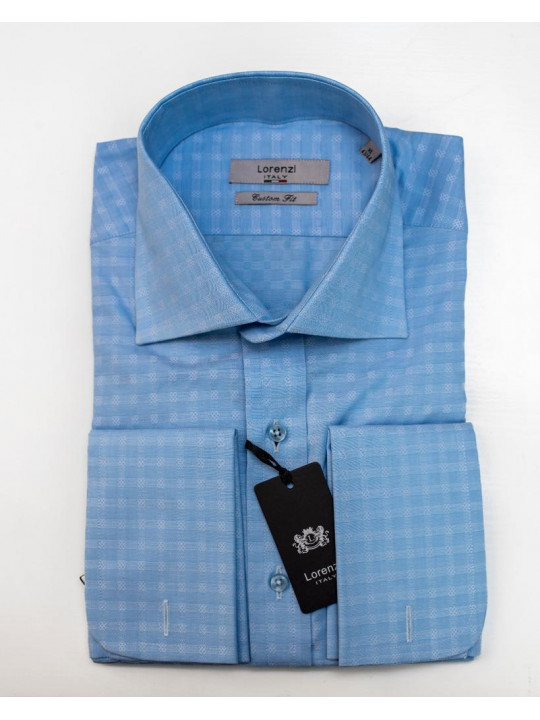 Lorenzi Italy Blue Check LS Shirt