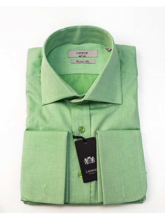 Lorenzi Italy Green Checked LS Shirt