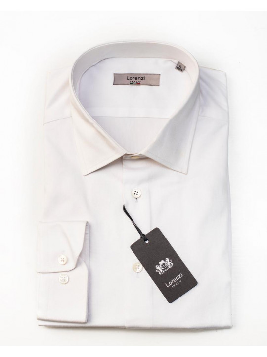 Lorenzi Italy White LS Shirt