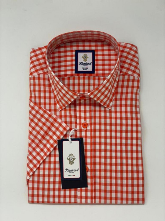 Rientero Italy  Red Checked LS Shirt