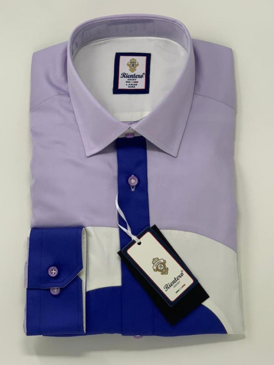 Rientero Italy Blue, Purple LS Shirt