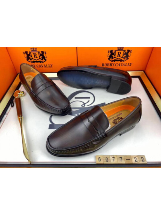 Robby Cavally Mens Loafers - Bordeaux