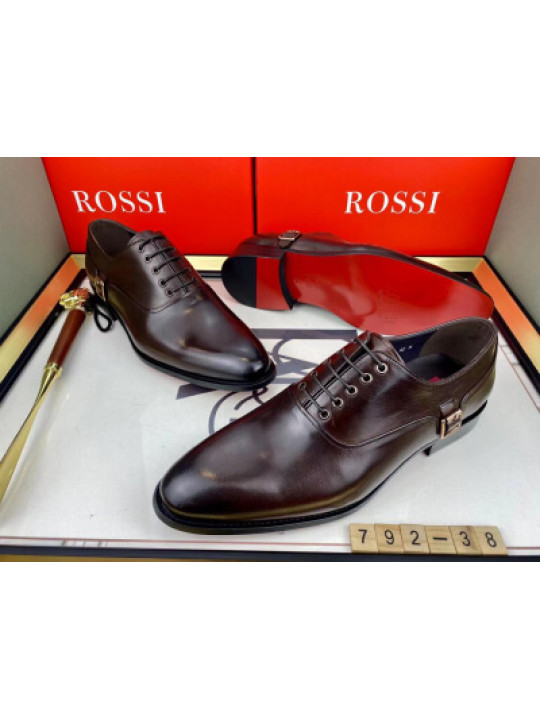 Rossi Mens Laced Shoe - Brown