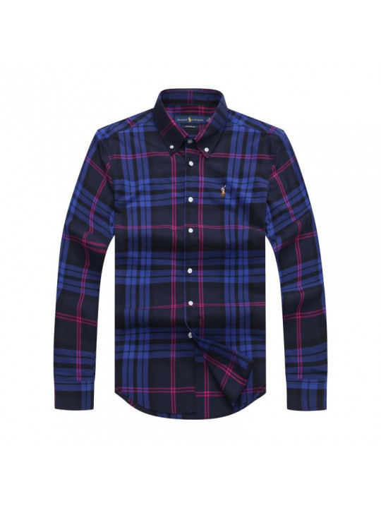 Polo Ralph Lauren Check Oxford LS Shirt |Blue & Purple