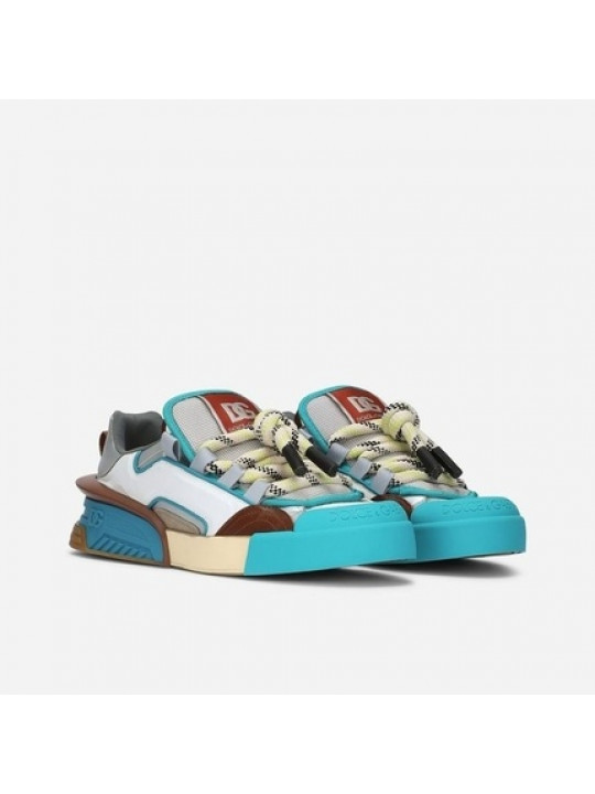Dolce x Gabbanana Mixed Material Portofino 'Multi colored' Sneakers