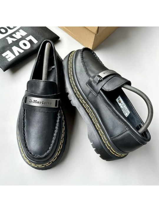Dr Martens Adrian Tassel Badged 'Black' Shoes