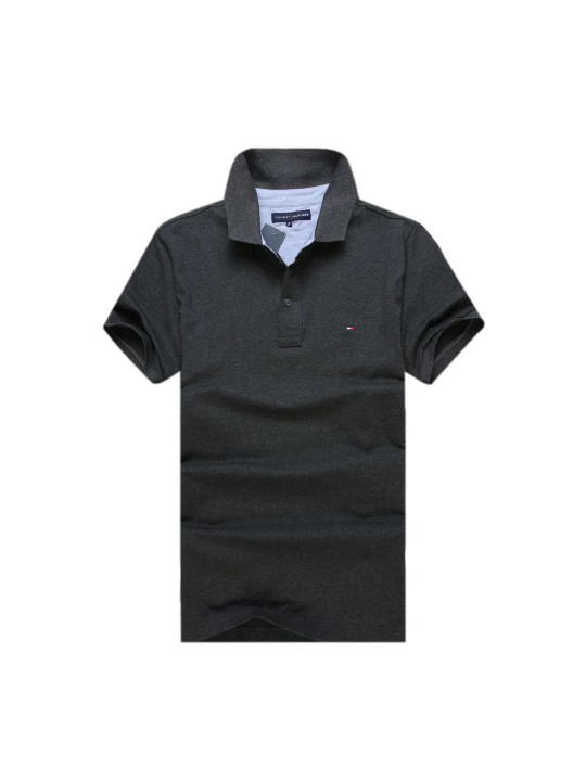 New Tommy Hilfiger SS Polo | Charcoal