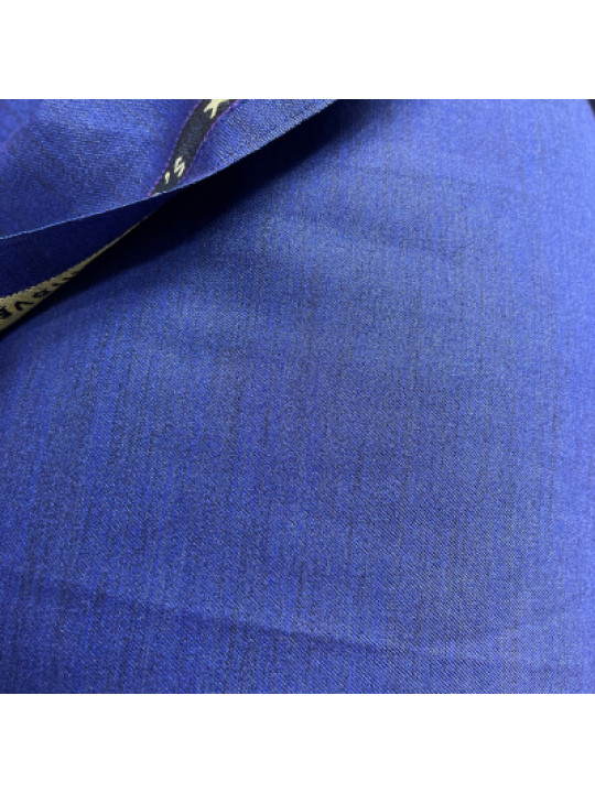 Minimal Striped  Premium 7 Star Italian Cashmere (1 Yard)  | YInMn Blue
