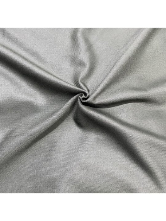Plain Irish Wool Cashmere Material  (1 Yard)| Battleship Gray