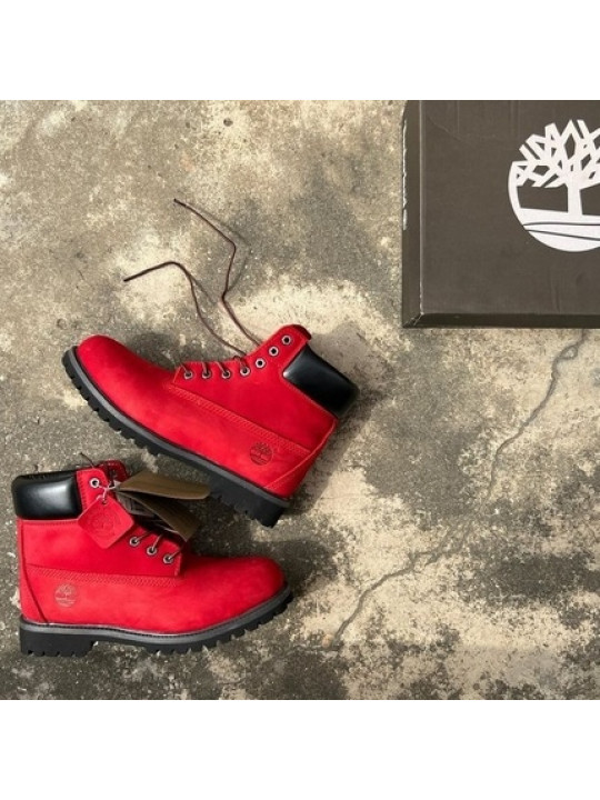 Timberland 6" Premium Waterproof 'Red' Boots