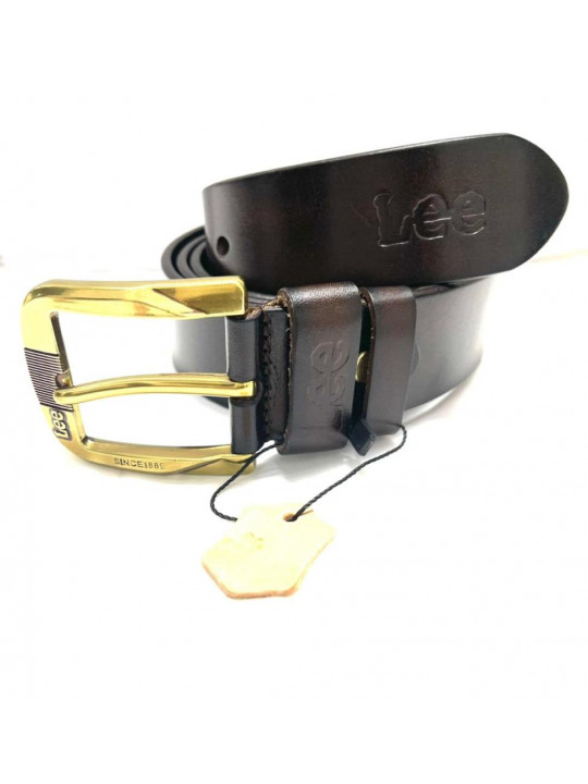New High Quality Leather Lee Belt | Black