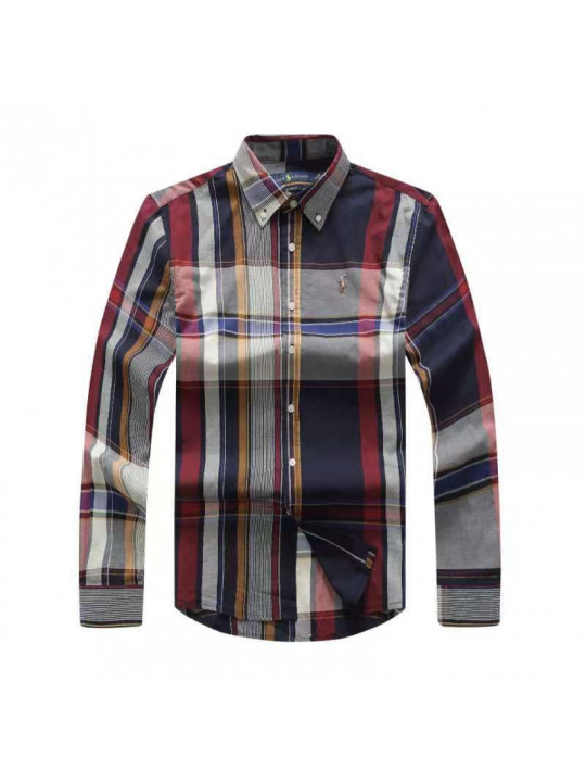 POLO RALPH LAUREN CHECK OXFORD LS SHIRT WITH TINY PONY EMBLEM | MULTI COLORED