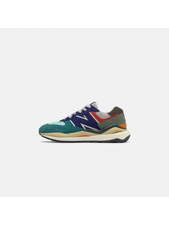 New Balance 57/40 Light Cliff Grey/Velocity Red Sneakers