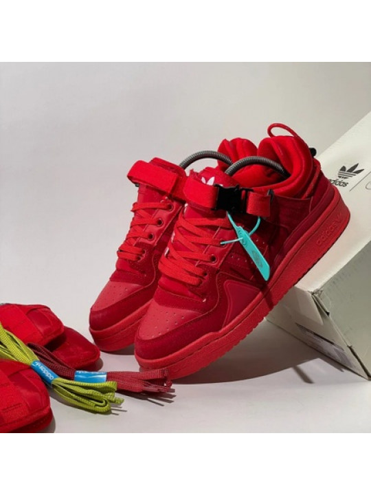 Adidas Forum x Bad Bunny 'Red' Sneakers