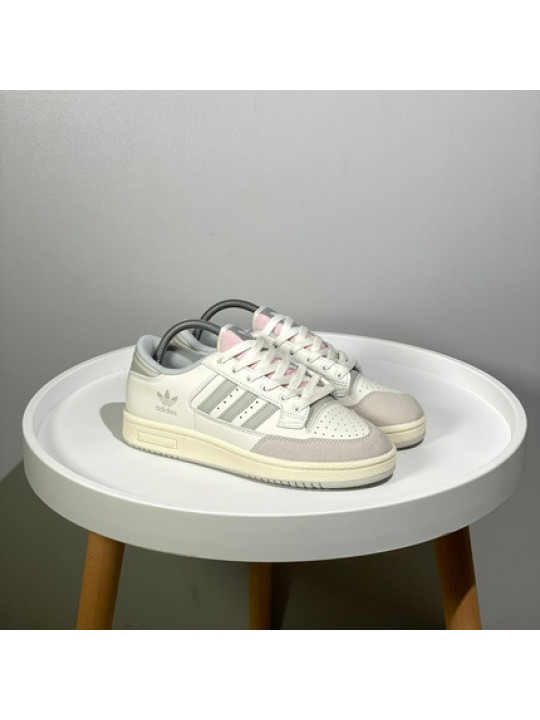 Adidas Originals Forum Exhibit Low 'White/Grey/Pink' Sneakers