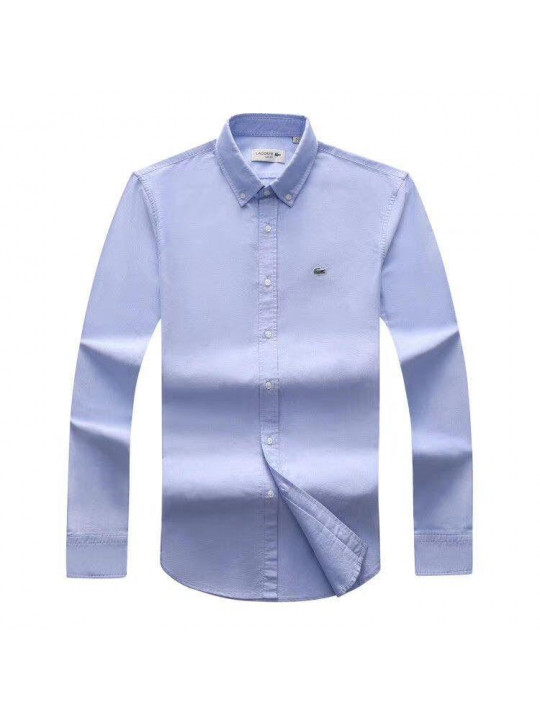 New Lacoste Plain Long Sleeve Shirt | Sky Blue