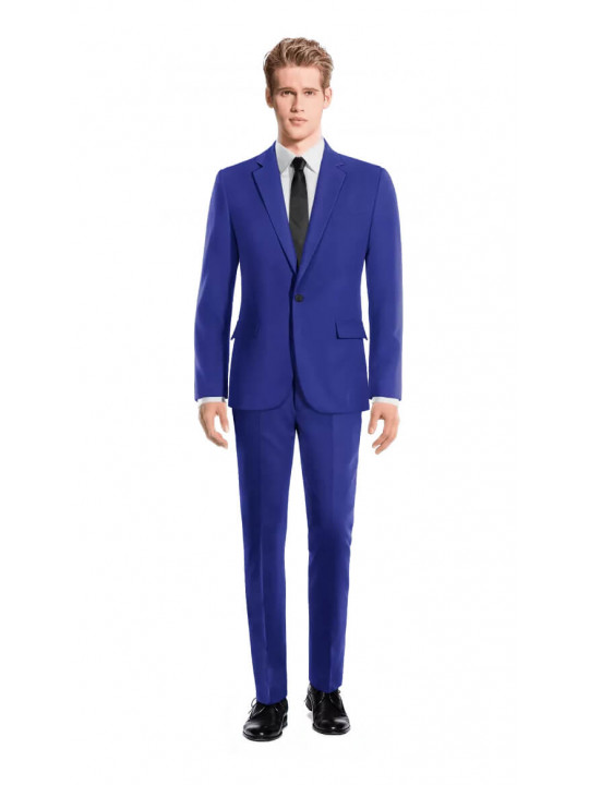 New Men One Button Two Piece Suit | Royal Blue