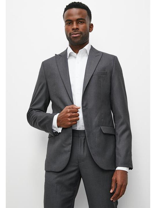 New Men One Button Two Piece Suit | Charcoal