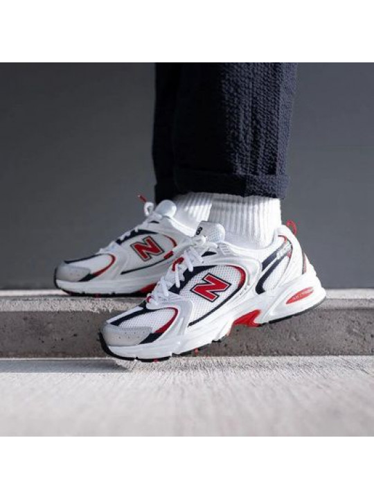New Balance 530 'White/Velocity Red' Sneakers
