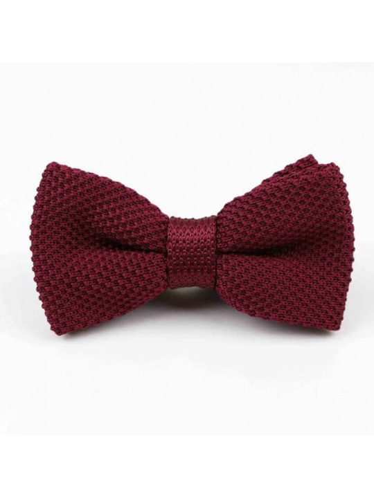 New Men Classic Knitted Bow Tie | Wine