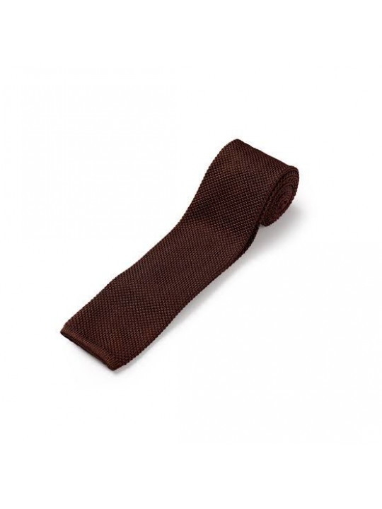 New Men Knitted Tie | Brown