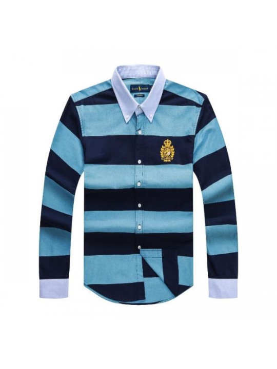 New Polo Ralph Lauren Striped Shirt | Blue