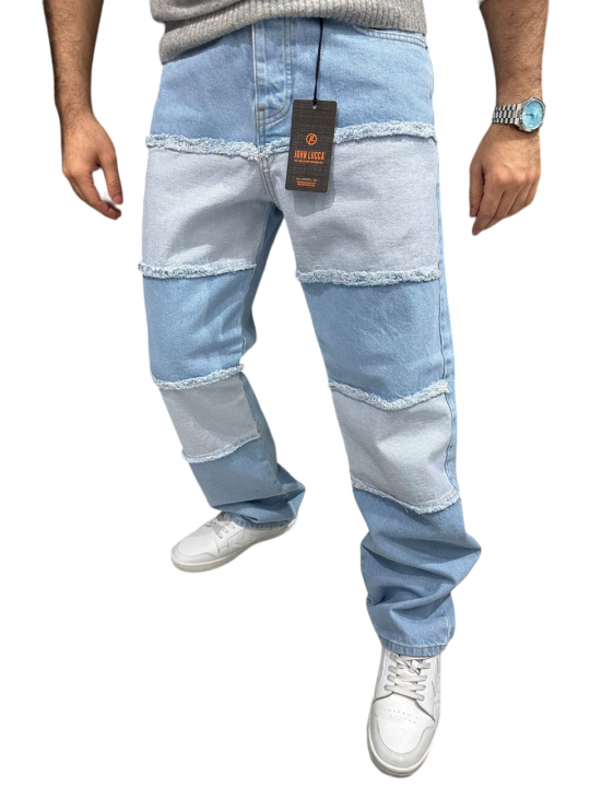 High Quality Male Double Styled Loose Fit Jeans | Blue