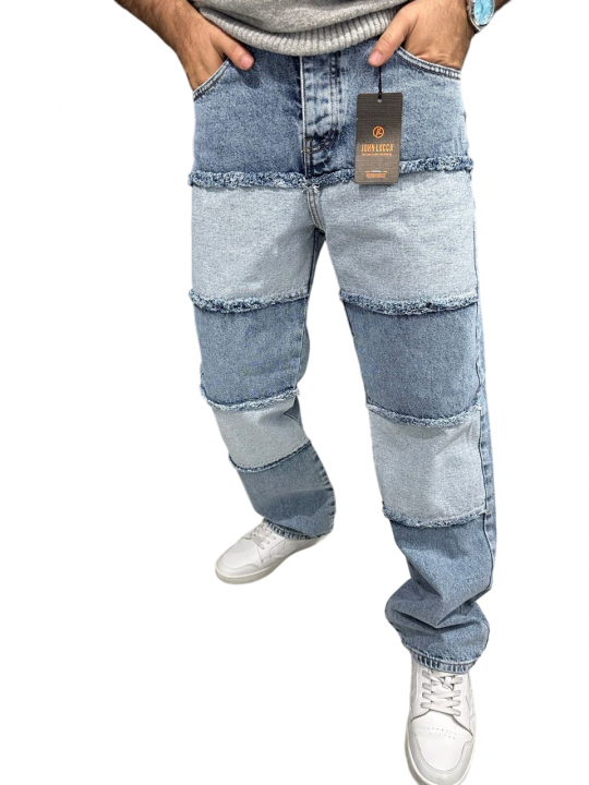 High Quality Male Double Styled Loose Fit Jeans | Dark Blue
