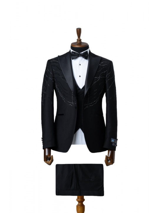 Men's Senzo Rivolli Full Two Piece Suits | Black