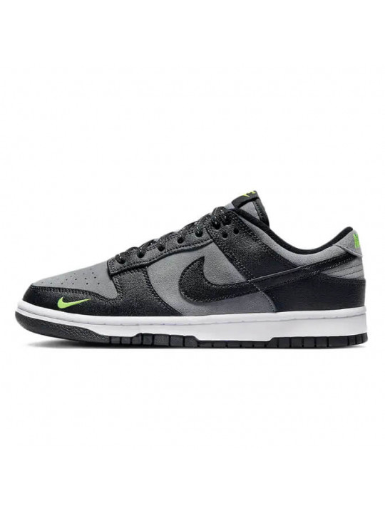 Original Nike Dunk Low Black Grey Green Strike 