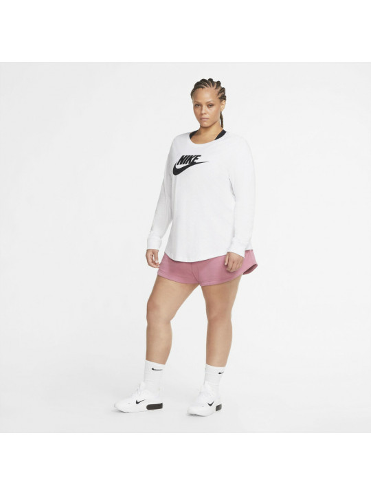 Original Nike W NSW Tee Essential LS Icon Futura Plus | White