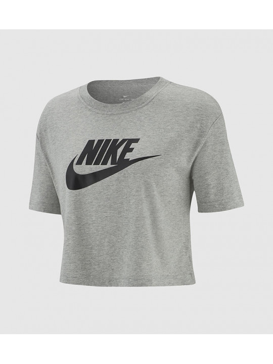 Original Nike W NSW Tee Essential Crop Icon Futura | Grey
