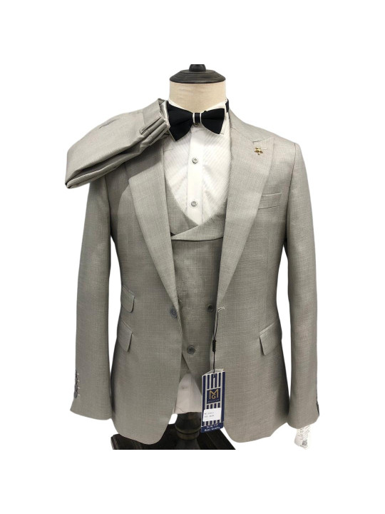 Men's Maligan Full Three Piece Suits | Grey