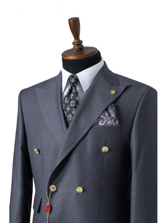 Men's Maestro Double Breasted Suit | Grey