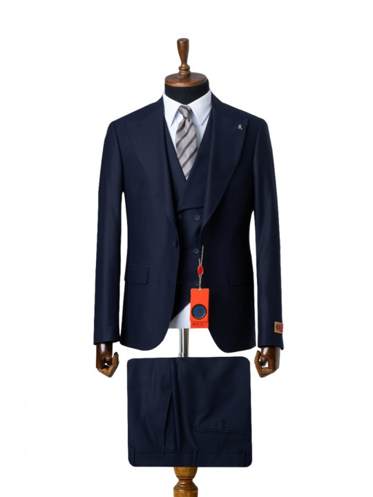 Men's Maestro Single Button Suit | Navy Blue