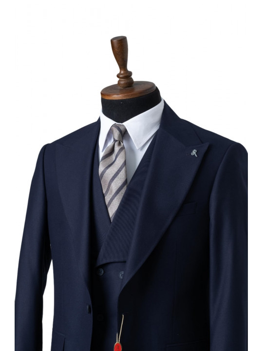 Men's Maestro Single Button Suit | Navy Blue