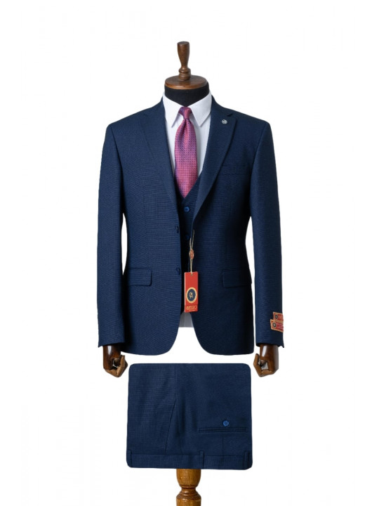 Men's Maestro Full Three Piece Suit | Blue
