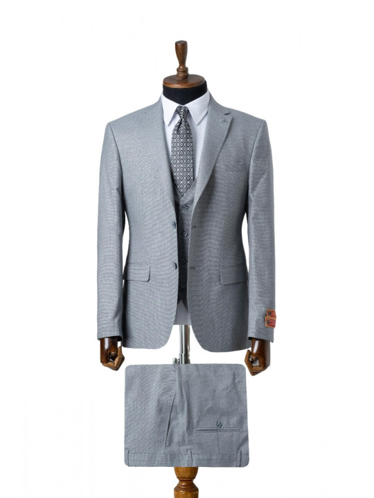 Men's Maestro Full Three Piece Suit | Grey
