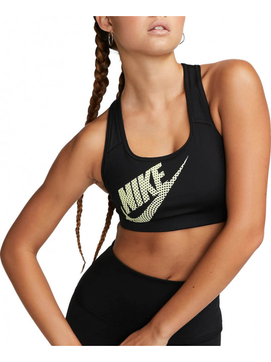 Original Nike W DF Swoosh Nonpadded Bra DNC | Black